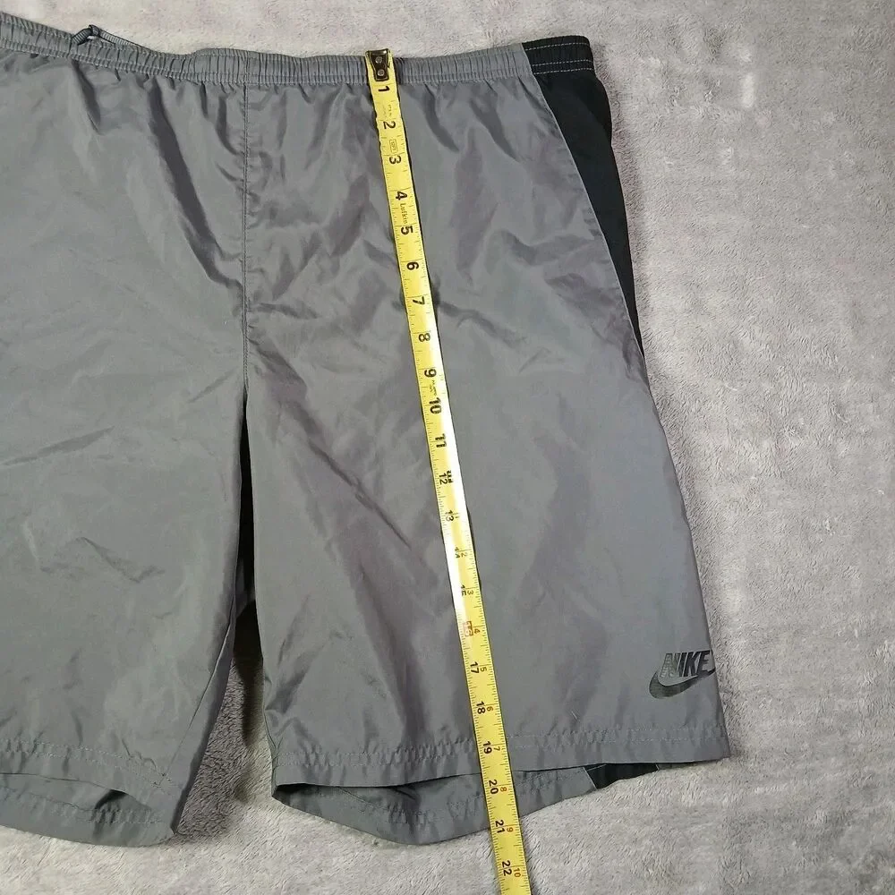 Nike Mens Large L Gray Brief Lined Shorts Gym Training Athletic 255988 Gorpcore